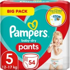 Pampers® Pampers Broek Baby Dry Maat 5 Junior, 12-17 Kg, Grootverpakking, 54 Stuks -Bekend Babyproducten Winkel 1200x1199 17