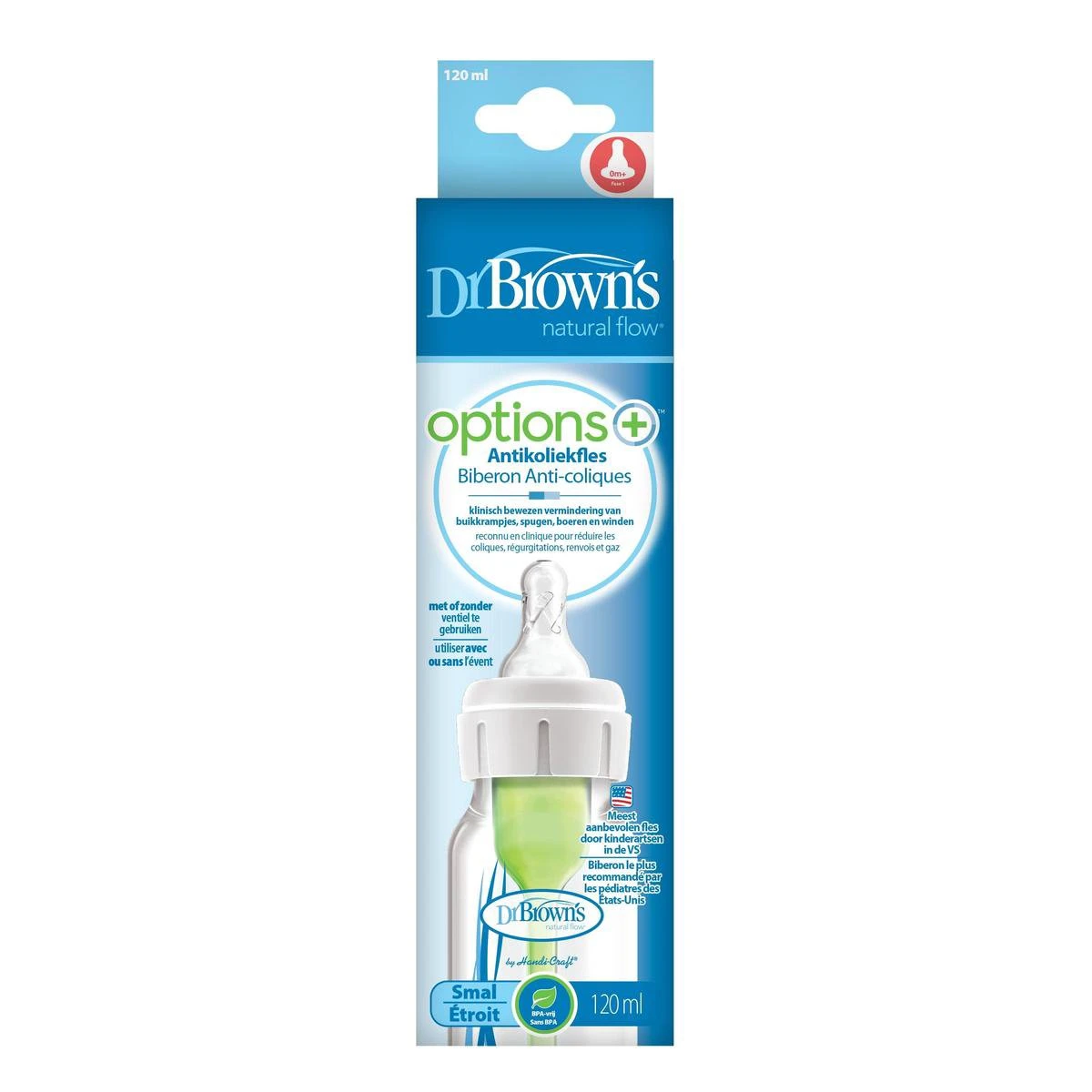 Dr. Brown's Options+ Anti-colic Standaard Fles - 120ml 9 Dr. Brown's Options+ Anti-colic Standaard Fles - 120ml - Afbeelding 7