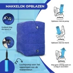 Merkloos Voetensteun - Vliegtuigbedje - Premium Quality XL - Reisbedje - Met Speciale Draagtas - Vliegtuig Kussen - Voetenbankje Of Poef - Met Slaapmasker & Pomp - Grijs -Bekend Babyproducten Winkel 1200x1200 1028