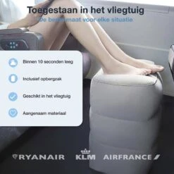 Vliegtuigbedje - Reiskussen - Voetensteun - Multifunctioneel Opblaasbaar Kussen Voor In Het Vliegtuig - Auto - Trein -Bekend Babyproducten Winkel 1200x1200 1049