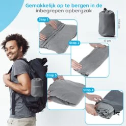 Merkloos Voetensteun | Opblaasbaar | In Alle Hoogtes Verstelbaar | Reiskussen | Vliegtuigbed | Voetensteun | 3 Verschillende Standen | Met Kinderen Reizen | Grijs -Bekend Babyproducten Winkel 1200x1200 1060