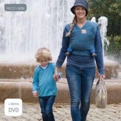 Babylonia Draagdoek - Tricot-Slen - Jeansblauw -Bekend Babyproducten Winkel 1200x1200 1122