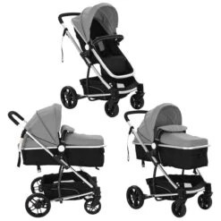 VidaXL Kinderwagen 2-in-1 Aluminium Grijs En Zwart -Bekend Babyproducten Winkel 1200x1200 1213