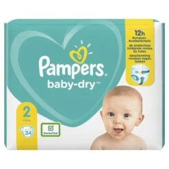 Pampers® Pampers Baby-Dry - Maat 2 (4-8kg) - 34 Luiers 28 Pampers® Pampers Baby-Dry - Maat 2 (4-8kg) - 34 Luiers -Bekend Babyproducten Winkel 1200x1200 1352