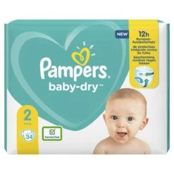 Pampers® Pampers Baby-Dry - Maat 2 (4-8kg) - 34 Luiers 30 Pampers® Pampers Baby-Dry - Maat 2 (4-8kg) - 34 Luiers -Bekend Babyproducten Winkel 1200x1200 1354