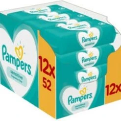 Pampers® Pampers Billendoekjes Sensitive Navulpak - 12 X 52 Doekjes -Bekend Babyproducten Winkel 1200x1200 1387