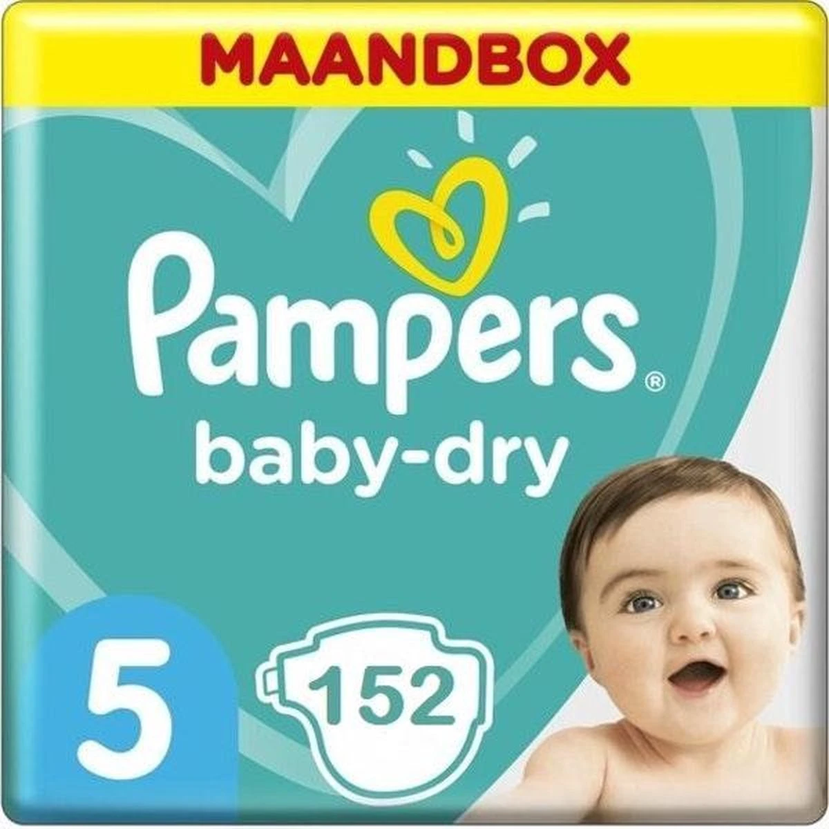 Pampers® Pampers Baby Dry Maat 5 - 152 Luiers Maandbox 3 Pampers® Pampers Baby Dry Maat 5 - 152 Luiers Maandbox