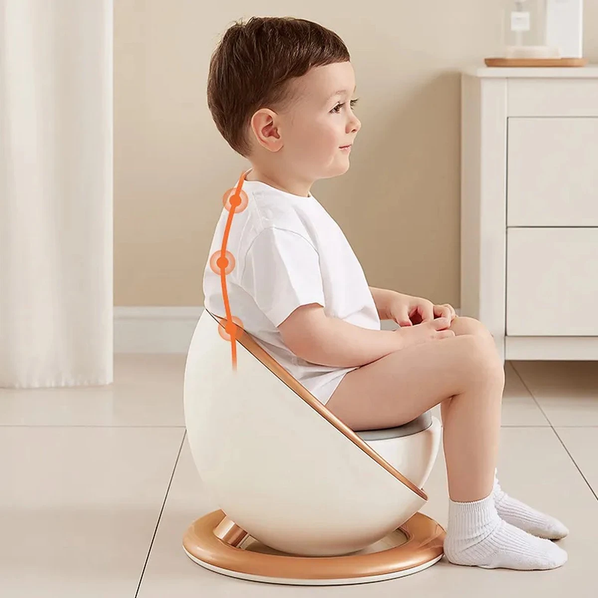 XIORI-SEMS - Plaspotje - Potje Peuter - Potje - WC Verkleiner - WC Potje Peuter - Toilet - Zindelijkheid - Toilettrainer - Wit Met Goud - Design - Jongens En Meisjes - Kraamcadeau – Kraamvisite – Babyshower – Verjaardag - Cadeau - Potje Goud 5 XIORI-SEMS - Plaspotje - Potje Peuter - Potje - WC Verkleiner - WC Potje Peuter - Toilet - Zindelijkheid - Toilettrainer - Wit Met Goud - Design - Jongens En Meisjes - Kraamcadeau – Kraamvisite – Babyshower – Verjaardag - Cadeau - Potje Goud - Afbeelding 3