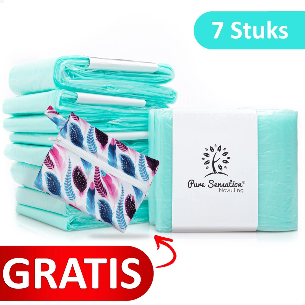 Pure Sensation® Luieremmer Navulling - 7 Stuks - Geschikt Voor Korbell - Inclusief Extra Luier Etui - Navullingen 15/16 Liter - Luieremmer Zakken - Luieremmernavullingen - Luieremmers - Korbell Luieremmer – Luierzakjes Wegwerp - Korbell Navulling 3 Pure Sensation® Luieremmer Navulling - 7 Stuks - Geschikt Voor Korbell - Inclusief Extra Luier Etui - Navullingen 15/16 Liter - Luieremmer Zakken - Luieremmernavullingen - Luieremmers - Korbell Luieremmer – Luierzakjes Wegwerp - Korbell Navulling