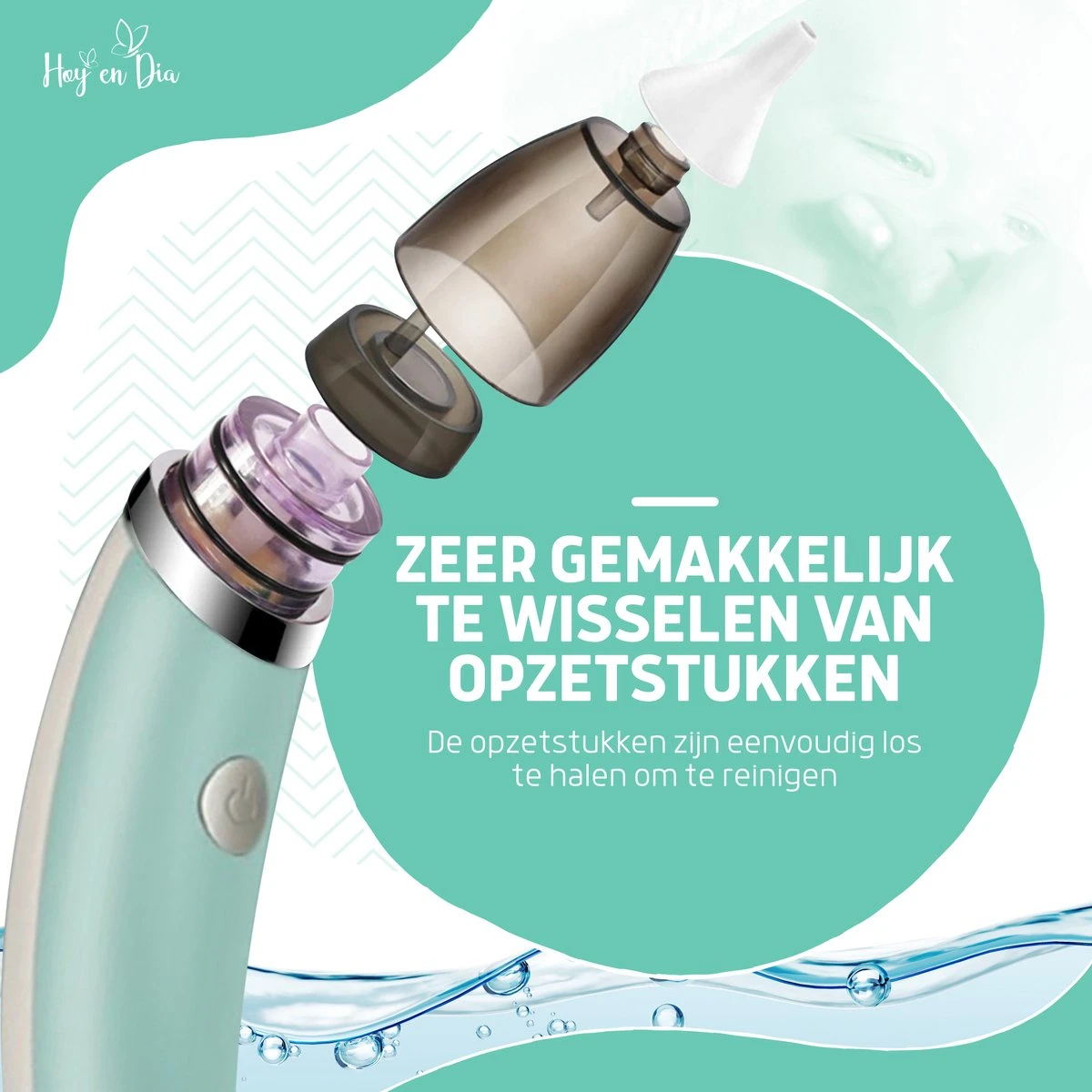 Hoy En Dia® Neusreiniger Baby Snoetenpoetsers - Neuspeer Met USB - Elektrische Neuszuiger - Toetenvegers 4 Hoy En Dia® Neusreiniger Baby Snoetenpoetsers - Neuspeer Met USB - Elektrische Neuszuiger - Toetenvegers - Afbeelding 2