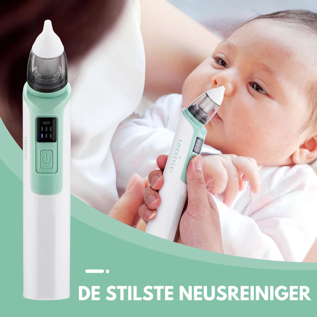 SP Lifestyle ® Neusreiniger Baby - Elektrische Neuszuiger Met USB - Snoetenpoetsers - Snotzuiger Baby - 6 Verschillende Standen 8 SP Lifestyle ® Neusreiniger Baby - Elektrische Neuszuiger Met USB - Snoetenpoetsers - Snotzuiger Baby - 6 Verschillende Standen - Afbeelding 6