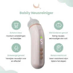 Babily® - Elektrische Neusreiniger Voor Baby's - 0 T/m 6 Jaar - Neuszuiger - Neuspeer - Snoetenpoetser - Toetenveger - Aspirator - Incl. 5 Zuigkrachtstanden En 3 Kalmerende Melodieën -Bekend Babyproducten Winkel 1200x1200 1688