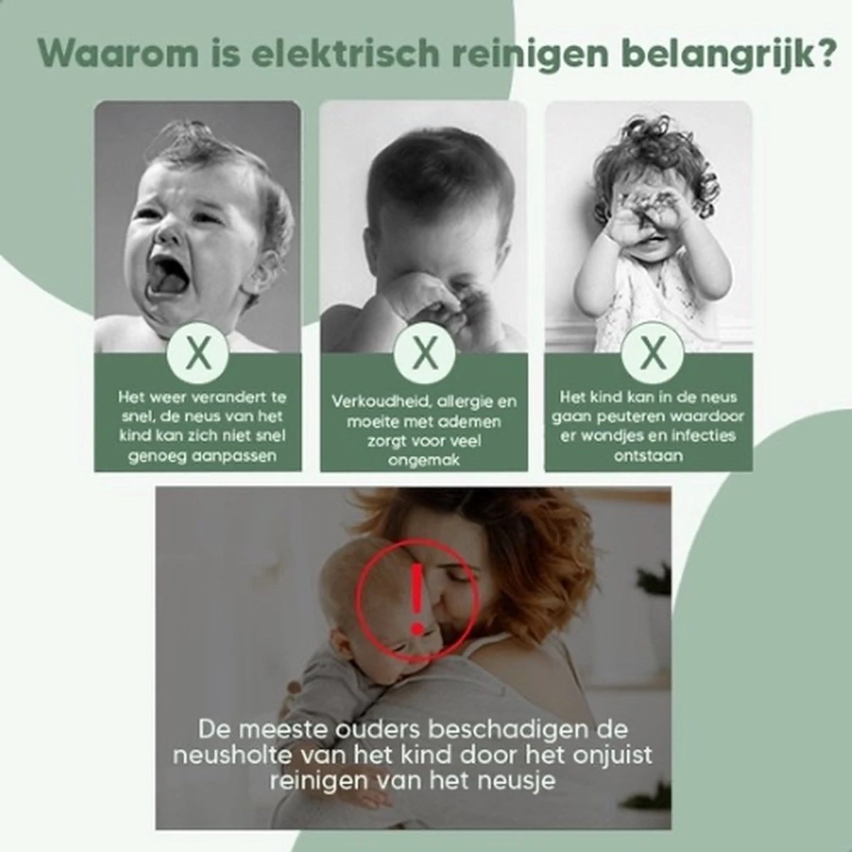 Merkloos Neusreininger Baby – Elektrische Neuszuiger – Neus Aspirator Met USB – Neuspeer & Blackhead Remover – Snotverwijderaar – Snoetenpoetser Peuter 6 Merkloos Neusreininger Baby – Elektrische Neuszuiger – Neus Aspirator Met USB – Neuspeer & Blackhead Remover – Snotverwijderaar – Snoetenpoetser Peuter - Afbeelding 4