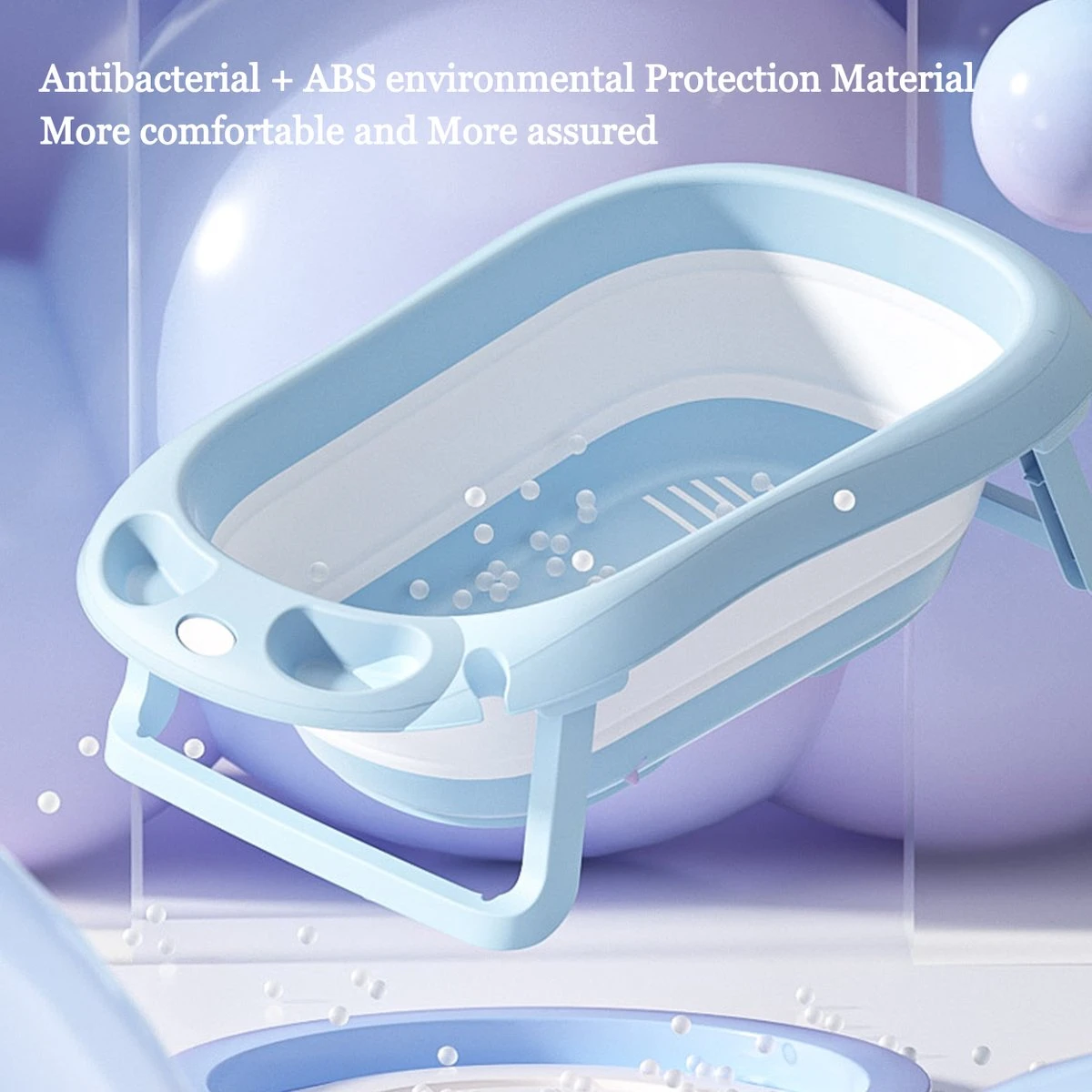 K IKIDO Babybadje - 3 In 1 Opvouwbaar - Multifunctioneel - Inclusief Badkussen - Baby Badje - Babybad - Peuterbadje - Lichtgewicht - Blauw 9 K IKIDO Babybadje - 3 In 1 Opvouwbaar - Multifunctioneel - Inclusief Badkussen - Baby Badje - Babybad - Peuterbadje - Lichtgewicht - Blauw - Afbeelding 7