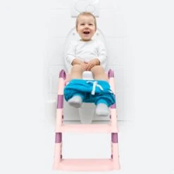 Macx & Macx Toilettrainer Met Trapje - Brilverkleiner Met Handvaten En Opstapje - Opvouwbaar Toilet Bril Zitje - WC Zindelijkheids Training Voor Jongens/Meisjes - Urinoirs Voor Kind/Peuter Van 2 Tot 7 Jaar - Roze -Bekend Babyproducten Winkel 1200x1200 1881