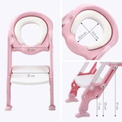 LifeGoods WC Verkleiner Met Trapje - Trainer Met Opstapje - 2 Tot 7 Jaar - Roze/Wit -Bekend Babyproducten Winkel 1200x1200 1893