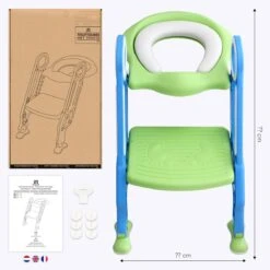 LifeGoods WC Verkleiner Met Trapje - Trainer Met Opstapje - 2 Tot 7 Jaar - Groen/Blauw -Bekend Babyproducten Winkel 1200x1200 1911