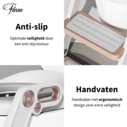 Fleau Luxe WC Verkleiner Met Trapje - Toiletverkleiner - Wit - Brilverkleiner Met Handvaten En Opstapje - Toilettrainer + GRATIS Fleau WC Borstel -Bekend Babyproducten Winkel 1200x1200 1925