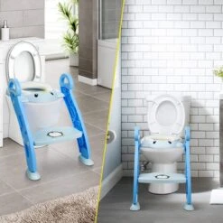 Buxibo Kinder WC Met Opstapje - WC Bril Kind - Kinderzitting WC - Toilet Verkleiner - Toilettrainer - Blauw -Bekend Babyproducten Winkel 1200x1200 1939