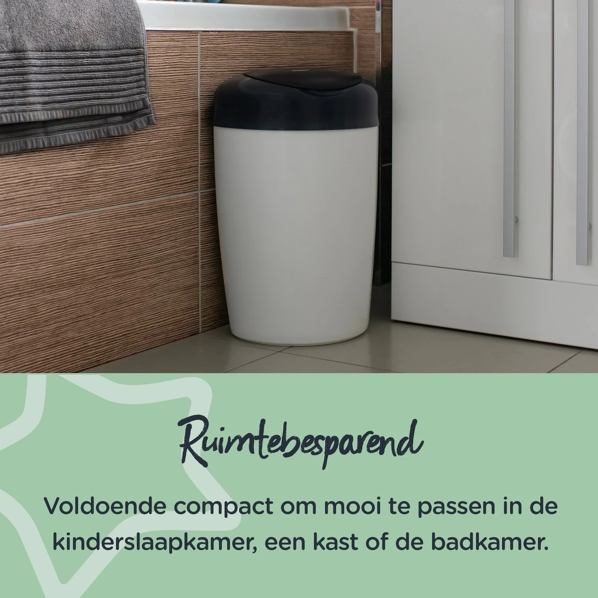 Tommee Tippee Simplee Sangenic Luieremmer, Milieuvriendelijker Systeem, Inclusief 1 Navulcassette Met Duurzaam Geproduceerde Antibacteriële GREENFILM, Grijs 4 Tommee Tippee Simplee Sangenic Luieremmer, Milieuvriendelijker Systeem, Inclusief 1 Navulcassette Met Duurzaam Geproduceerde Antibacteriële GREENFILM, Grijs - Afbeelding 2
