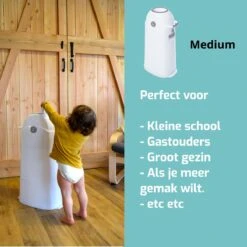 Luieremmer Medium Zilver - Middel - Zonder Navulling - Geschikt Voor Pampers En Huggies - Stoma -Bekend Babyproducten Winkel 1200x1200 1965