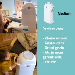 Luieremmer Medium Zilver - Middel - Zonder Navulling - Geschikt Voor Pampers En Huggies - Stoma -Bekend Babyproducten Winkel 1200x1200 1966