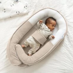 Doomoo Cocoon - Babynestje - Organisch Katoen - 74 X 46 Cm - Tetra Jersey Sand -Bekend Babyproducten Winkel 1200x1200 2097