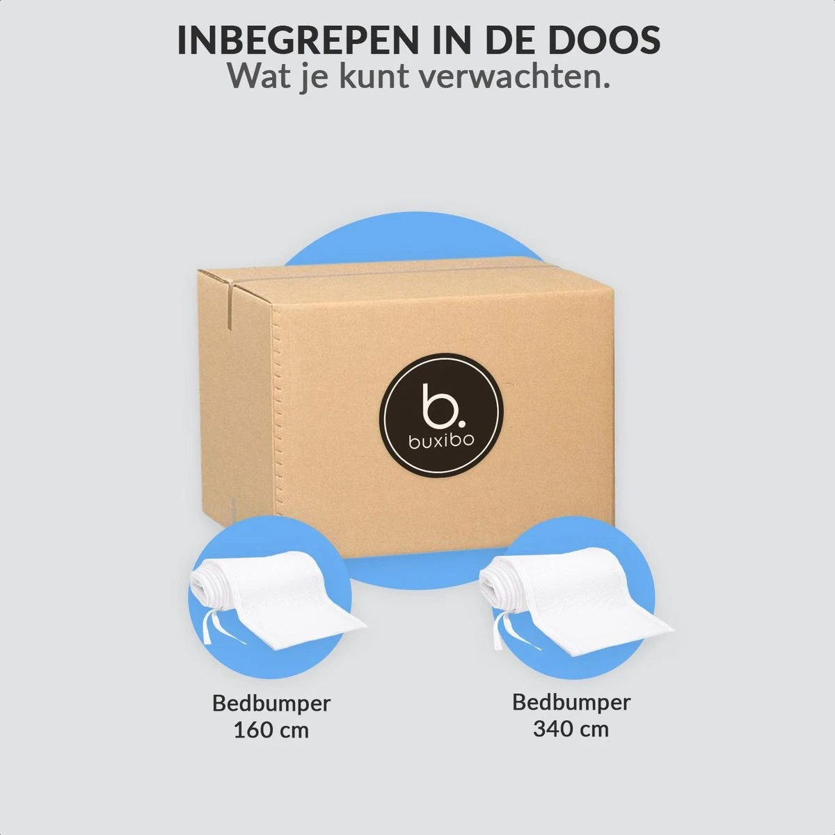 Buxibo - Baby Bed Omrander - Bedbumper - Hoofdbeschermer - Set Van 2 - 340x30cm & 160x30cm 14 Buxibo - Baby Bed Omrander - Bedbumper - Hoofdbeschermer - Set Van 2 - 340x30cm & 160x30cm - Afbeelding 12