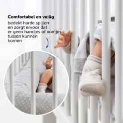 Fillikid Bedbumper 190 X 9 Cm Bedomrander Ledikant - Grijs Wit Stippen 22 Fillikid Bedbumper 190 X 9 Cm Bedomrander Ledikant - Grijs Wit Stippen -Bekend Babyproducten Winkel 1200x1200 2206