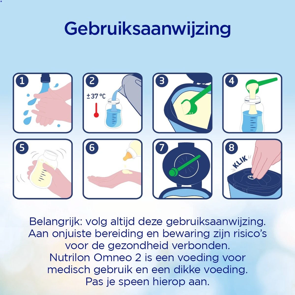 Nutrilon Omneo 2 – Flesvoeding Vanaf 6 Maanden – 800g 4 Nutrilon Omneo 2 – Flesvoeding Vanaf 6 Maanden – 800g - Afbeelding 2