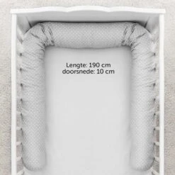 Fillikid Bedbumper 190 X 9 Cm Bedomrander Ledikant - Grijs Wit Stippen 33 Fillikid Bedbumper 190 X 9 Cm Bedomrander Ledikant - Grijs Wit Stippen -Bekend Babyproducten Winkel 1200x1200 2217
