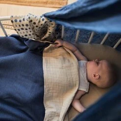 Jollein Baby Deken Wieg 75x100cm Basic Knit - Jeans Blue -Bekend Babyproducten Winkel 1200x1200 2261