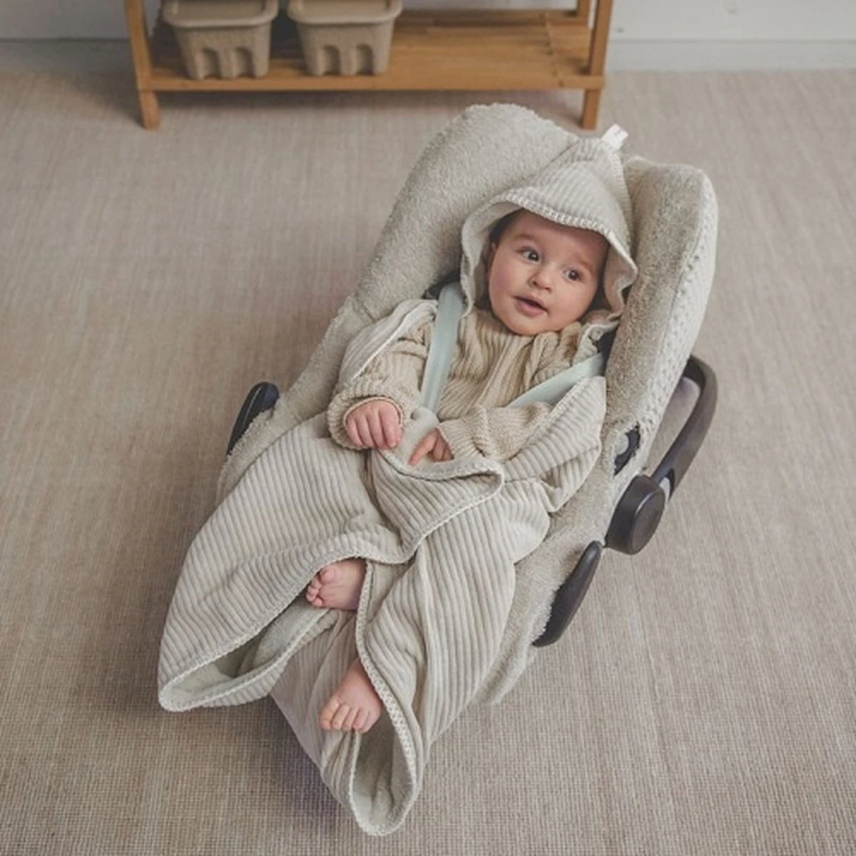 Koeka Omslagdoek Baby Teddy Vik - Zand 14 Koeka Omslagdoek Baby Teddy Vik - Zand - Afbeelding 12