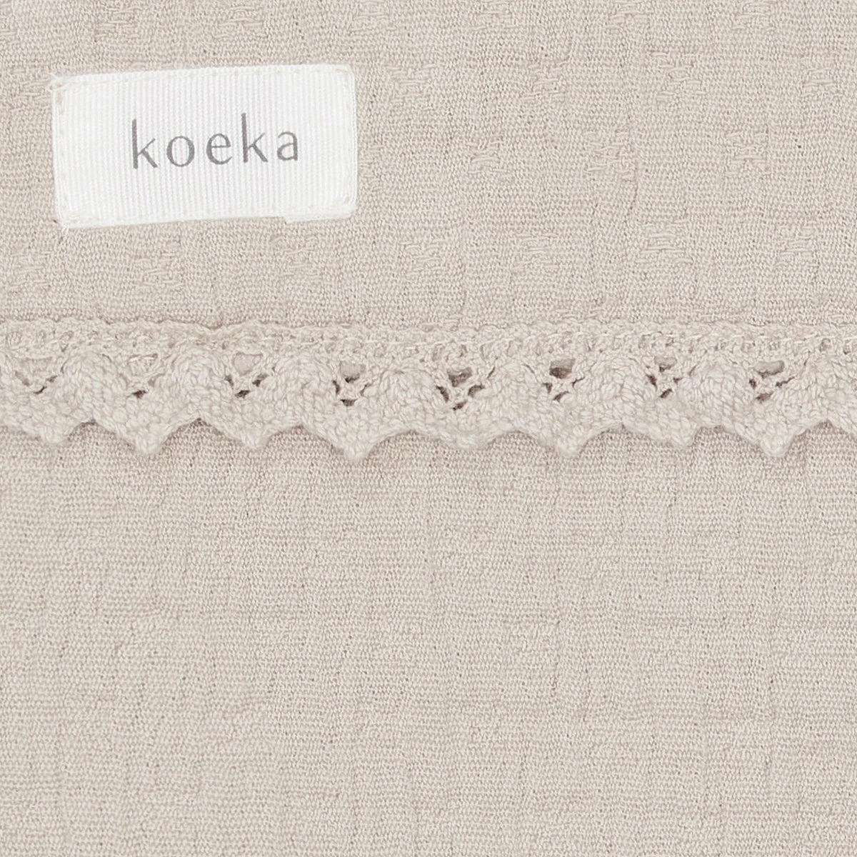 Koeka Baby Omslagdoek Elba - Katoen - Taupe 11 Koeka Baby Omslagdoek Elba - Katoen - Taupe - Afbeelding 9