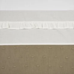 Meyco Ruffle Wieglaken - Offwhite - 75x100cm