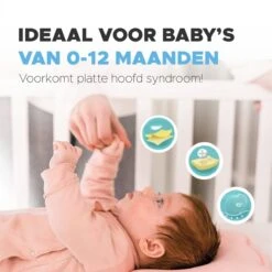 Baby Kussen Plat Hoofd - Slaapondersteuning Hoofdkussen - 0-12 Maanden - Orthopedisch - Inclusief E-book & Bestekset - Kraampakket - Kraamcadeau - Blauw -Bekend Babyproducten Winkel 1200x1200 2418