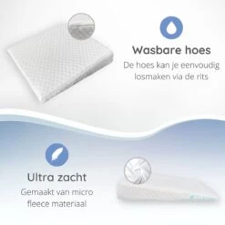Reflux Kussen RECHT – Hellend Kussen – Matrasverhoger – Wigkussen – Zwangerschapskussen – Zijslaapkussen – Slaapkussen Baby – Voedingskussen – Hoofdkussen Baby – Anti Reflux – Verhogend Kussen Baby – Kraamcadeau – Cadeautip -Bekend Babyproducten Winkel 1200x1200 2425