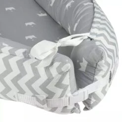Buxibo Babynestje - Omkeerbare Babynest - Co-Sleeper/Bedbumper - Veilig Slapen - 88x53cm - Grijs -Bekend Babyproducten Winkel 1200x1200 2447