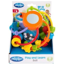 Playgro Speel En Leerbal - Grijp- En Bijtspeelgoed - Klikklak Geluiden - Spiegeltje - Kralen - Cilinder Met Rattelende Ballen -Bekend Babyproducten Winkel 1200x1200 336