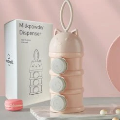 Melkpoedertoren Melkpoeder Toren - Roze - Flesvoedingsaccessoires - Babyvoeding Bewaarbakjes - Doseerdoosjes - Kraam Cadeau - BPA Vrij -Bekend Babyproducten Winkel 1200x1200 47