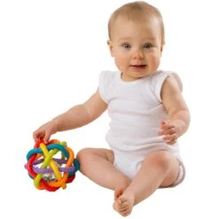 Playgro Buigbare Bendy Ball - Grijp- En Bijtspeelgoed - Incl Rammelaar - Activiteitenbal -Bekend Babyproducten Winkel 1200x1200 488