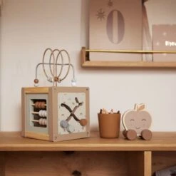 Jollein Houten Activiteitenkubus 15x15x15cm - Farm -Bekend Babyproducten Winkel 1200x1200 615