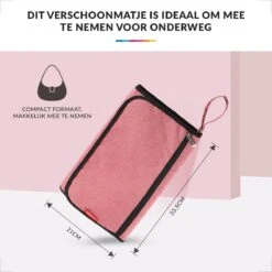 Baby Verschoonmatje Met Luieretui Voor Onderweg - Verschoningsmatje Opvouwbaar - Verzorgingsmatje - Roze -Bekend Babyproducten Winkel 1200x1200 624