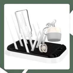 STACK Flessen Droogrek Met Flessenborstel | Zwart - Geschikt Voor Flessen En Doppen - Droogrek Voor Flessen - Baby Flessenrek - Afdruiprek Baby - Drying Rack - Babyfles Droogrek - Afdruiprek Fles Met Lekbak - Afdruiprek - Babyflessen - Flessenrek -Bekend Babyproducten Winkel 1200x1200 67