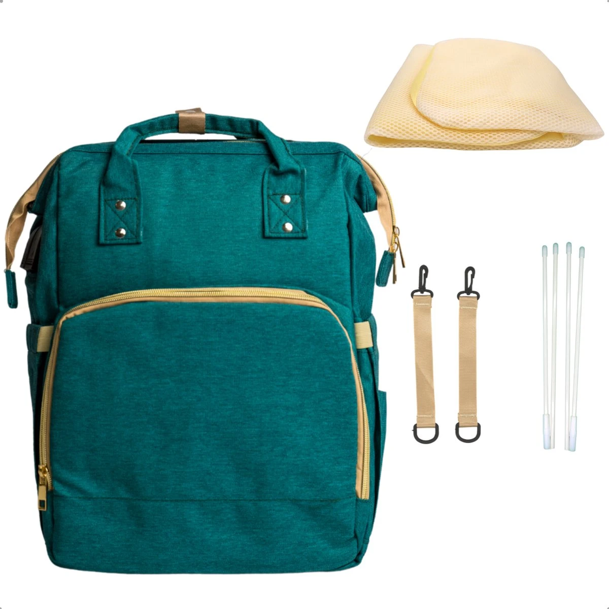 Luiertas - Babyrugtas - Luiertas Met Isoleervak - Luiertas Rugzak - Luiertas Verzorgingstas - Luiertas Groen 3 Luiertas - Babyrugtas - Luiertas Met Isoleervak - Luiertas Rugzak - Luiertas Verzorgingstas - Luiertas Groen