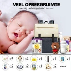 Miss Lulu Luier- En Verzorgingstas - Luiertas Met USB Oplaadstation - Baby Rug Tas Met Isoleervak - Reis Rugzak - Grote Capaciteit - Unisex/Jongens/Meisjes - Blauw (E1970 NY) -Bekend Babyproducten Winkel 1200x1200 690