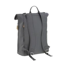 LÄSSIG Luiertas Rolltop Backpack Rugzak Incl Verschoningsmatje Antraciet -Bekend Babyproducten Winkel 1200x1200 700