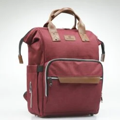 Periwinkle - Luiertassen - Waterproof Baby Verzorgingstas - Baby Rugzak - Luiertas - Verzorgingstas - Linnen - Bordeaux -Bekend Babyproducten Winkel 1200x1200 704