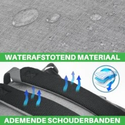 Brisby Slijtvaste Luiertas – Verzorgingstas – Met Buggymontage - Lichtgrijs -Bekend Babyproducten Winkel 1200x1200 710