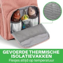 Brisby Slijtvaste Luiertas – Verzorgingstas – Met Buggymontage - Roze -Bekend Babyproducten Winkel 1200x1200 717